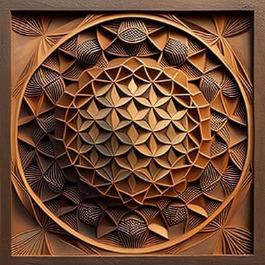 3D model sacred geometry (STL)